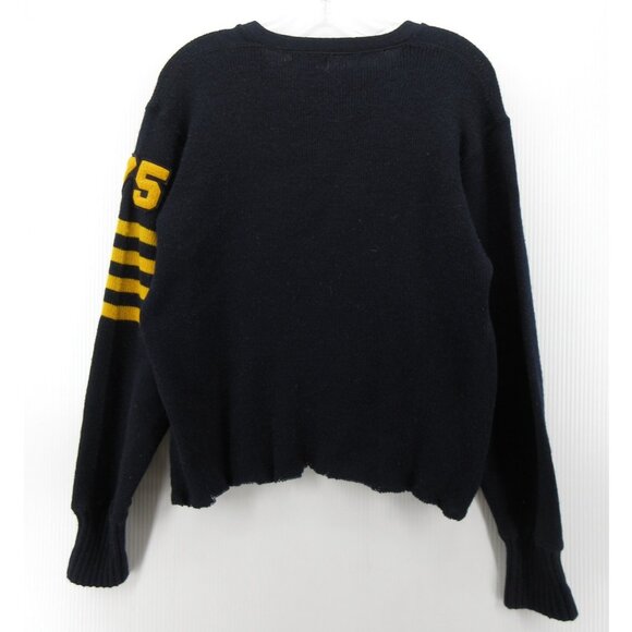 VINTAGE Detroit Knitting Sweater Wool Varsity Letterman Cheerleader School 50s - Picture 8 of 11